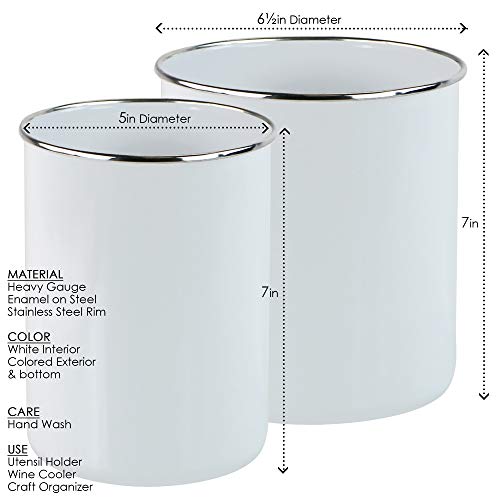Reston Lloyd Utensil Holder Set, Set Of 2, Gray
