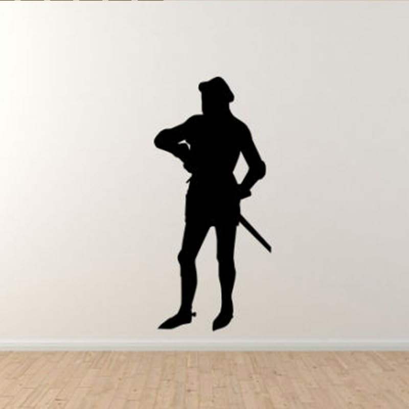 GADGETS WRAP Wall Decal Vinyl Sticker European Knight Medieval Armored Soldier for Office Home Wall Decoration