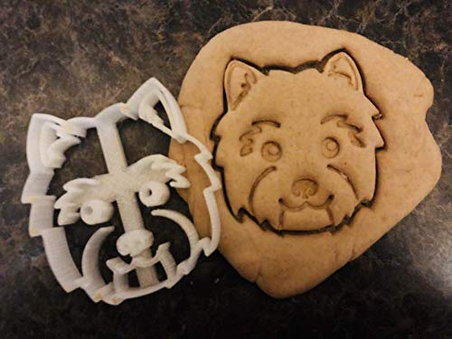West Highland White Terrier - Westie Cookie Cutter And Dog Treat Cutter - Dog Face - 3 Inch