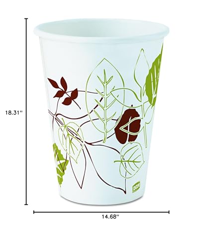 Dixie 2342Path Pathways Paper Hot Cups, 12 Oz (Case Of 50)