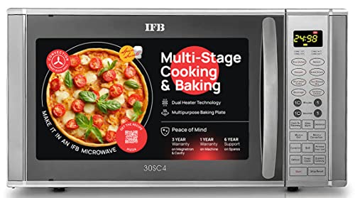 Ifb 30 L Convection Microwave Oven (30Sc4, Metallic Silver), Standard
