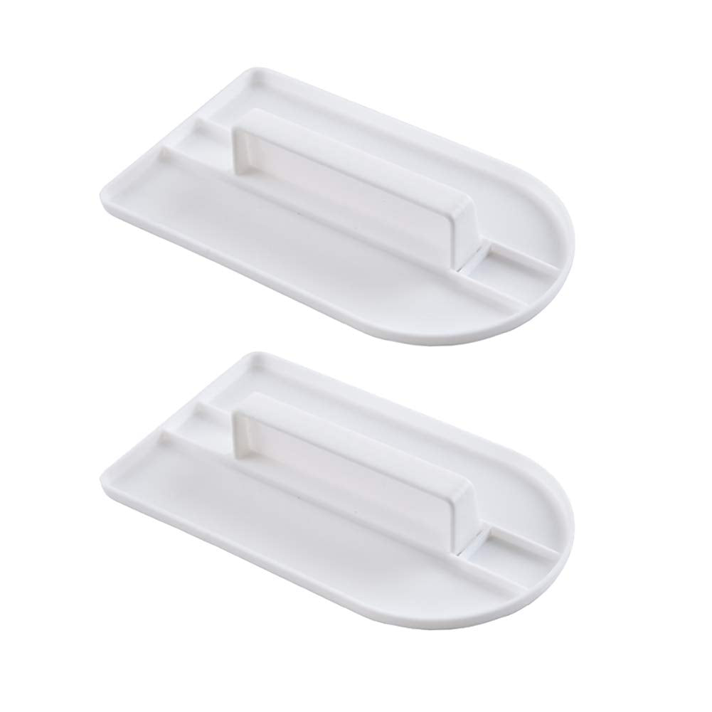 Gshllo 2 Pcs Plastic Fondant Icing Smoother Polisher Icing Scraper Paddle Tool For Cake Decoration