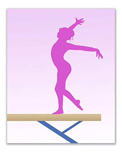 Summit Designs Gymnastics Gymnast Wall Art Decor Prints - Set of 3 (8x10) Inch Unframed Poster Photos - Bedroom  Nursery  Basement  Girls Ladies Gift Idea