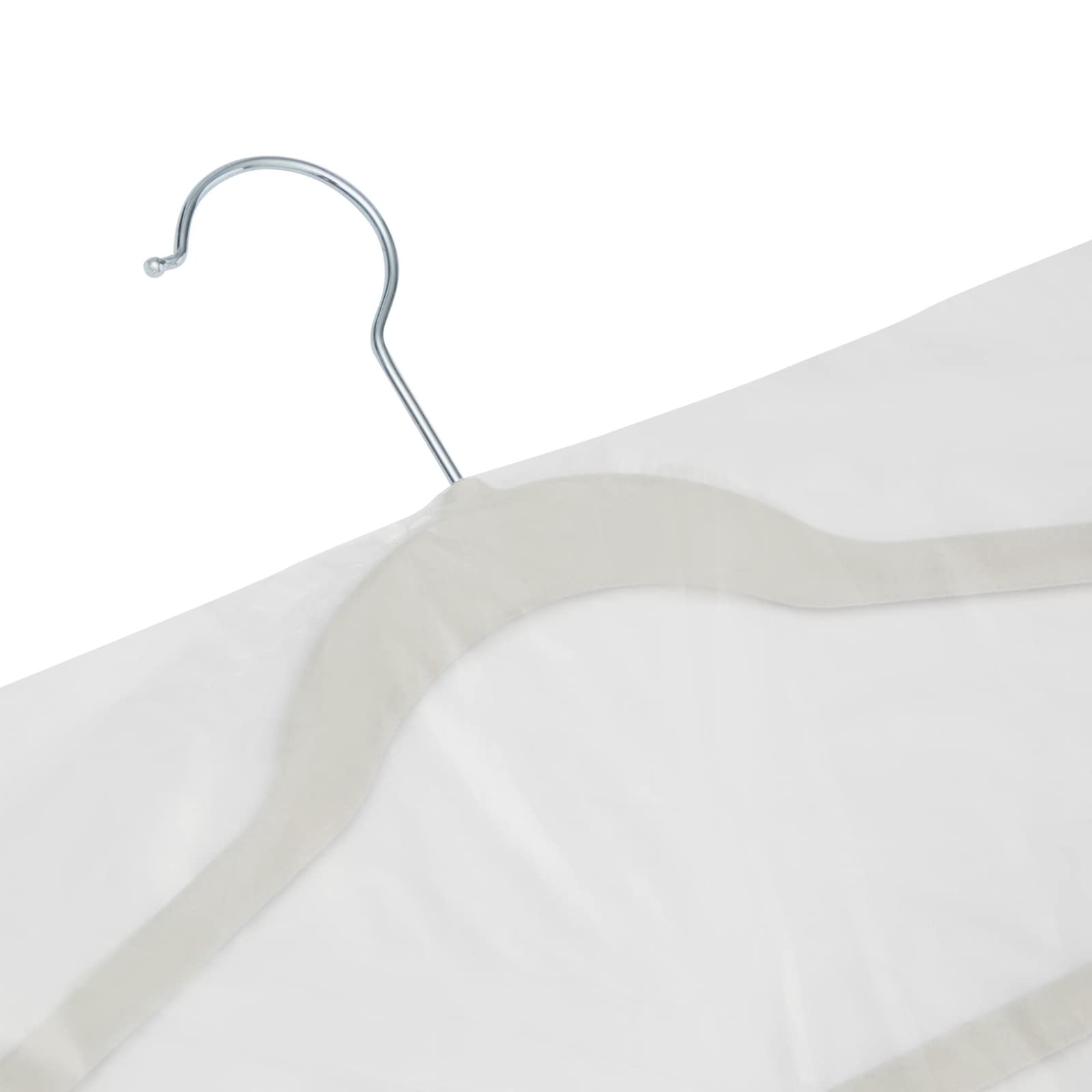 50 Pack Clear Plastic Garment Bags for Hanging Clothes  Dry Cleaner Bag Clothing Protector Covers (21 x 40 In)  Normal