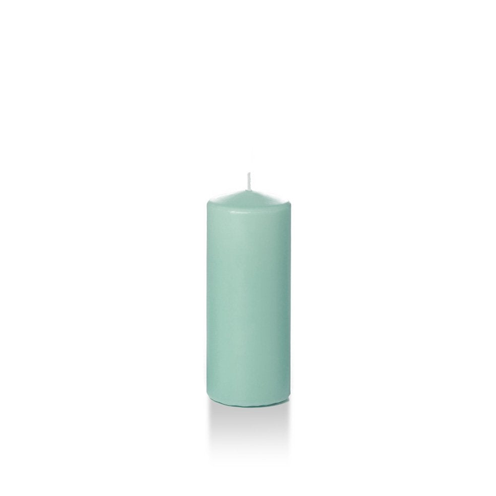 yummi 2.25 x 5 Blue Jade Slim Round Pillar Candles - 4 per Pack