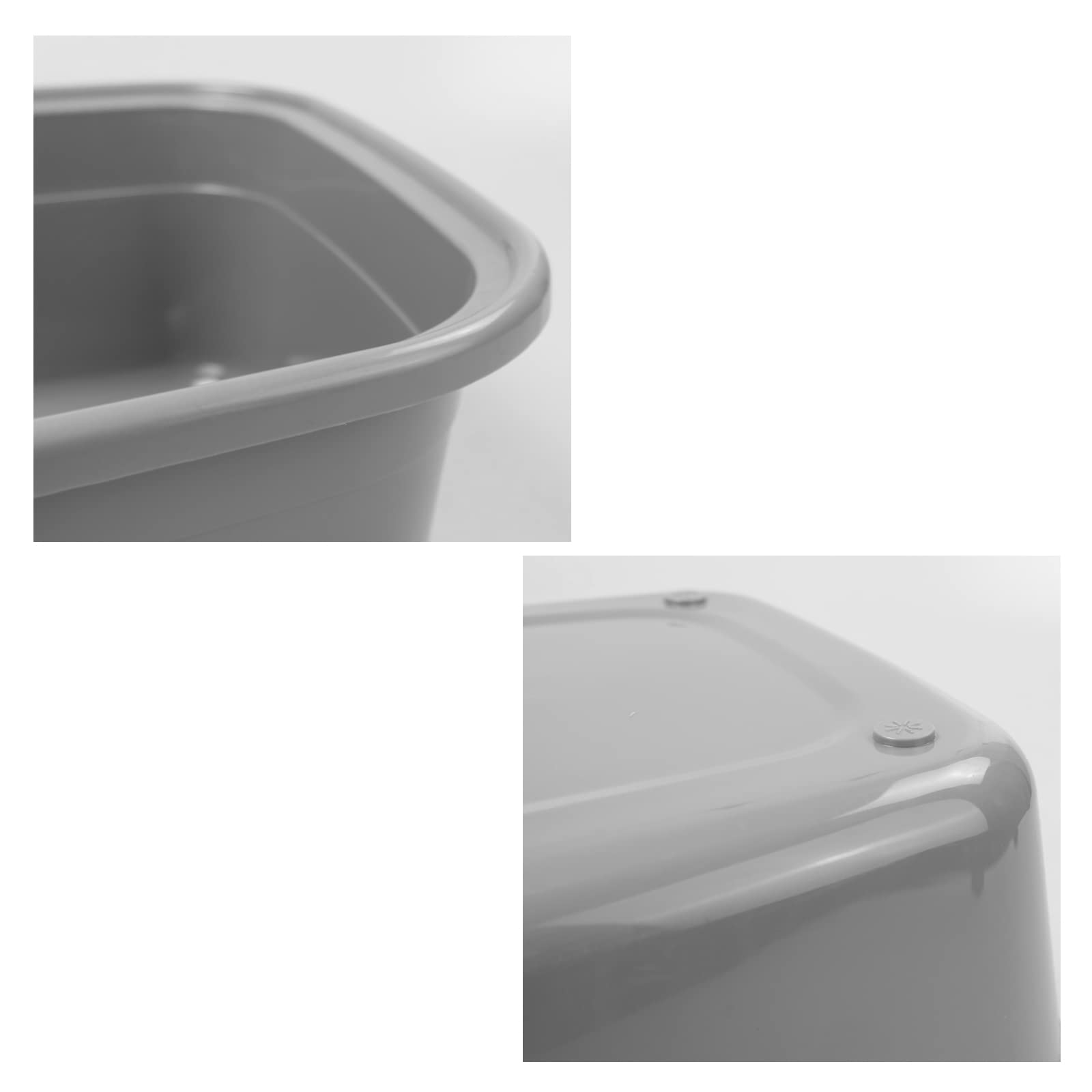 Ggbin Plastic Wash Basin, 16 Quart Dish Tubs, 3 Packs