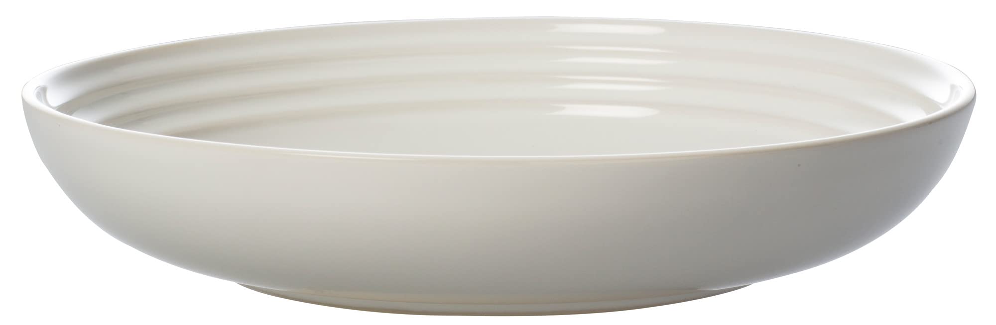 Le Creuset Stoneware Pasta Bowls Set of 4, 9.75" - White, Durable & Stylish Dining Essential