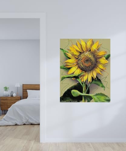 Sunflower Flower Floral Wall Decor Art Print Poster (16X20)