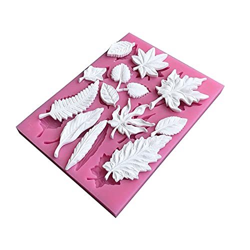 Cestony Leaf Shape Silicone Molds For Diy Cake Fondant Biscuit Cookies Soap Sugar Pudding Chocolate Hard Candies Dessert Candle