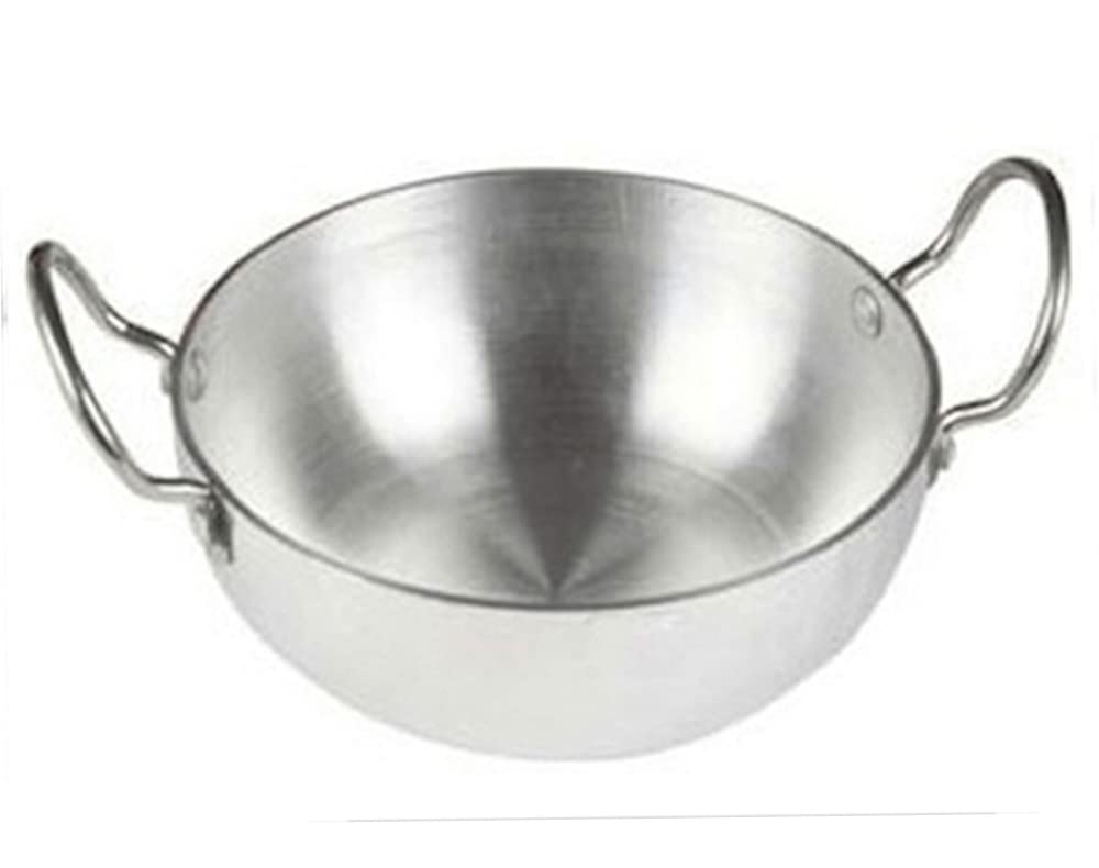 Satre Online And Marketing Induction Aluminium Kadai No.12, Size Kadhai Frying Pan Cookware Pan,Thickness 4 Mm,Silver