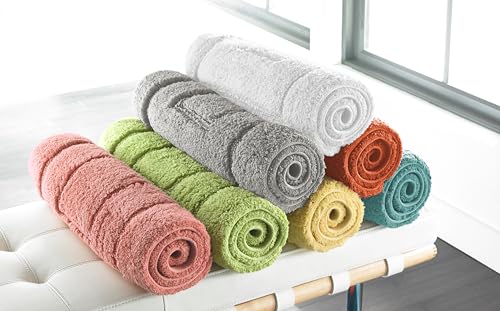 Kassatex Kassa Design Bath Rug  20 by 32-Inch  Wild Salmon
