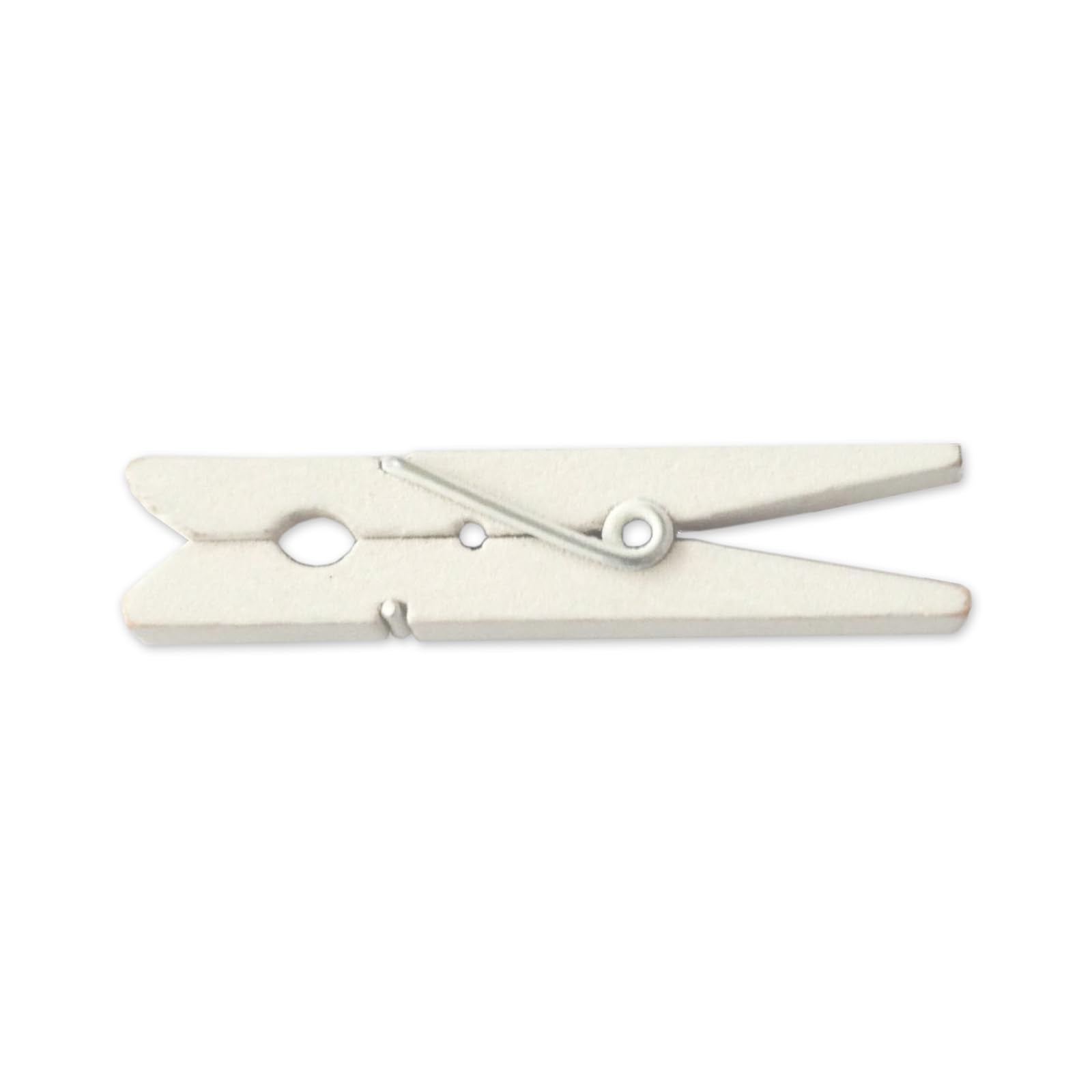 LWR CRAFTS Wooden Small Clothespins 1-7/8 4.8cm 50 Pieces Per Pack (White)
