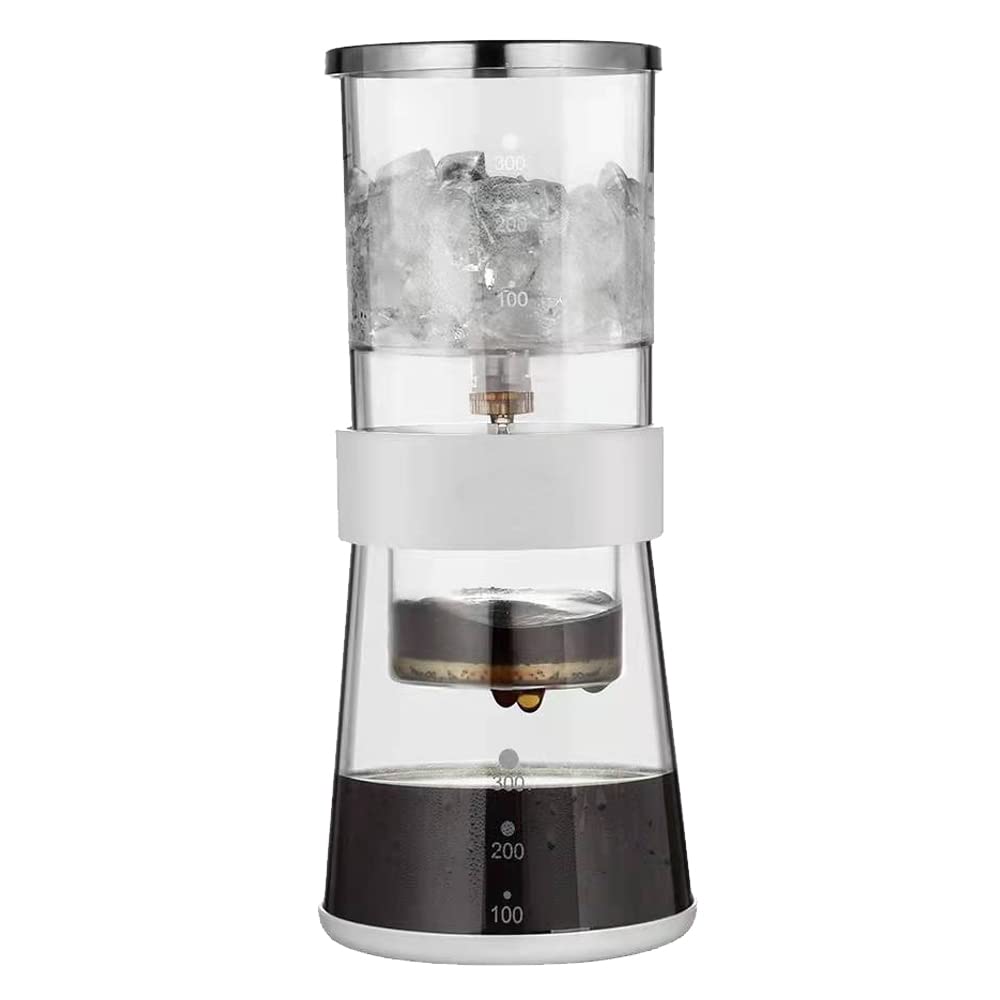 Blaryeti Ice Drip Coffee Maker 14Oz Cold Brew Coffee Smooth Dripper Slow Cold Drip Iced Coffee Concentrate Brewer With Adjustabl