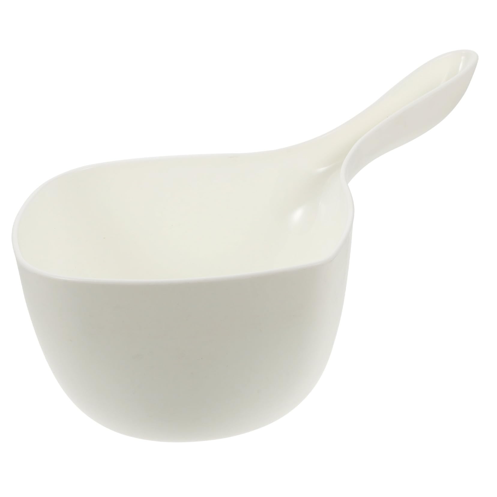 Reusable Plastic Water Ladle Kitchen Water Soup Ladle for Plant Watering and Household Use White Plastic Watering Spoon for Cook