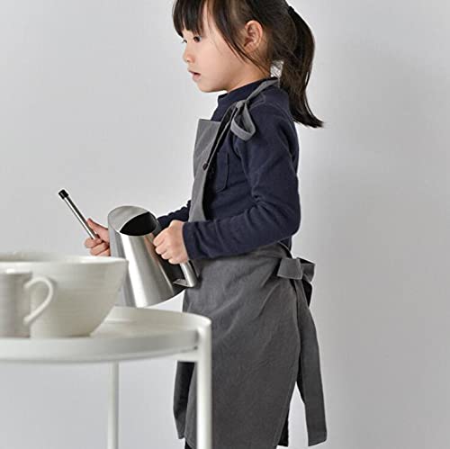 Luchuan Children'S Aprons,Cotton And Linen Hand-Crafted Lesson Apron For Kids (S:21.65Inch(L) 22.8Inch(W))