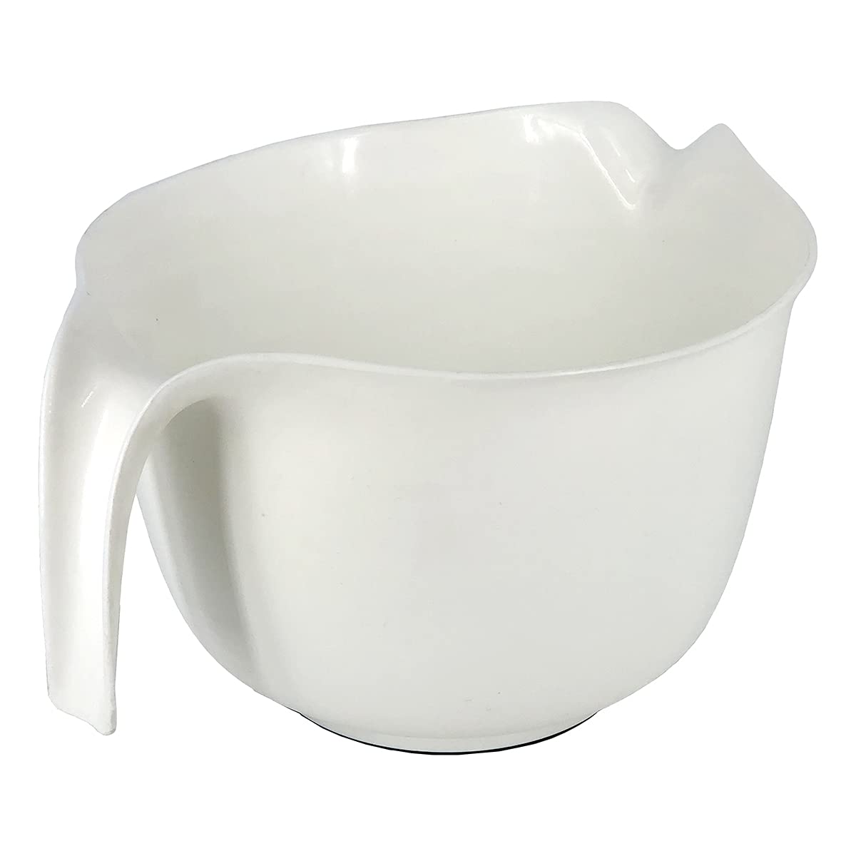 Glad Mixing Bowl With Handle - 3 Quart | Heavy Duty Plastic With Pour Spout And Non-Slip Base | Dishwasher Safe Kitchen Supplies