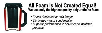 34 Oz Thermoserv Foam Insulated Coffee Mug- Red