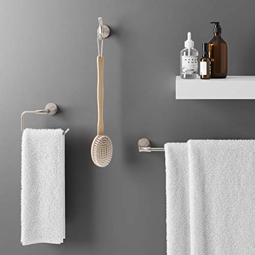 Pfister Willa Bath Towel Bar For Bathroom, 18-Inch, Wall-Mounted, Screw-In, Brushed Nickel Finish, Btbwll1K