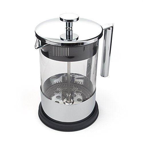 Yama Glass 6-Cup Borosilicate French Press (30oz) - Thick  Strong Coffee & Tea Maker with Comfort Pour Handle