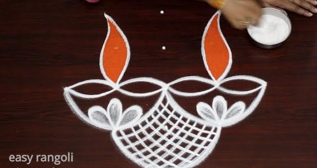 La Jarden Free Flow Marbel White Rangoli A1 Quality 900g, White Kolam Powder, White Rangoli for Wedding Decorations, for Navratr