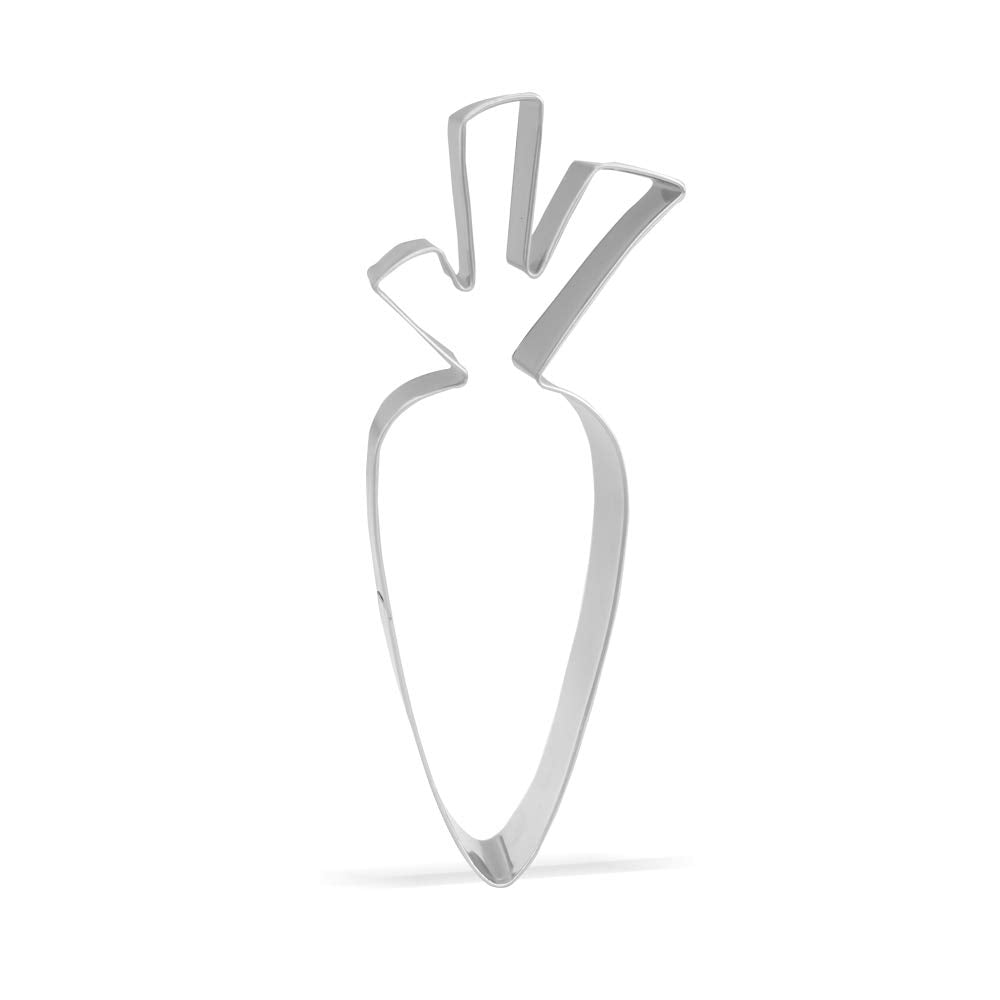 5 Inch Carrot Cookie Cutter - Stainless Steel
