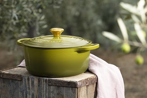 Le Creuset Enameled Cast Iron Signature Round Dutch Oven, 5.5 Qt., Olive