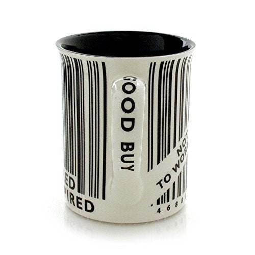 Our Name is Mud Retire Barcode Stoneware Mug, 16 oz.
