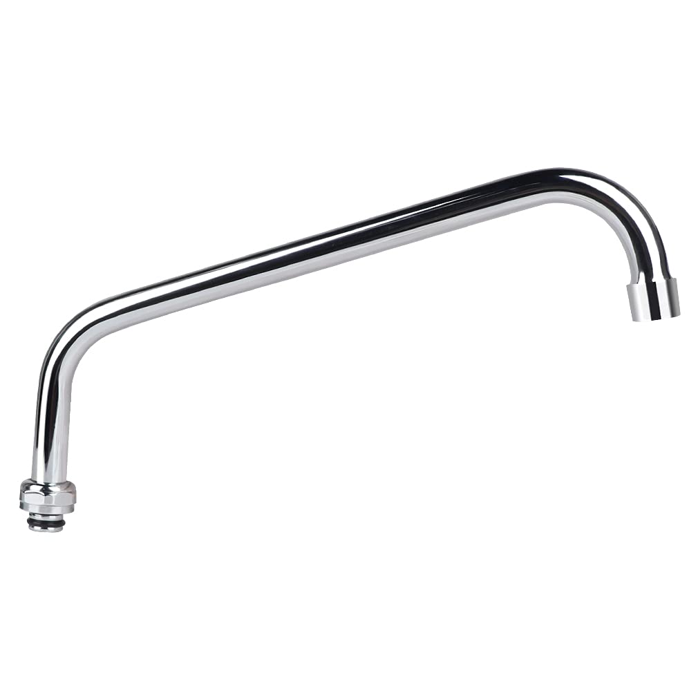 TNROTED 12 Inch Commercial Faucet Swivel Spout Replacement Kit for Commercial Wall Mount Pre Rinse Faucet, 360 Swivel Spout Fits