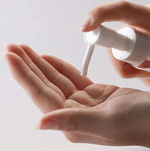 2Pcs 150Ml/5Oz Empty Clear Plastic Flat Pump Bottles With Travel Lock Lotion Cleansing Oil Dispenser Travel Sample Makeup Cosmet