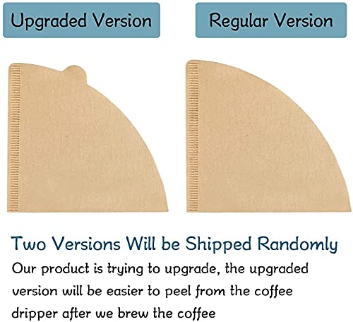YQL V60 Coffee Filter V60 Filter02 200 Count Natural Unbleached Disposable Coffee Filters Paper Fit for Drip Coffee Dripper