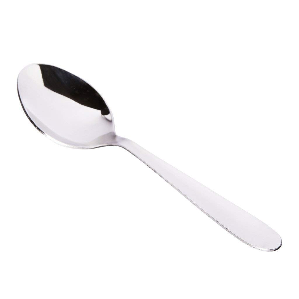 Royal Sapphire 12 Piece Large Stainless Steel Dinner Spoons, 6.5 Inches Heavy Spoons