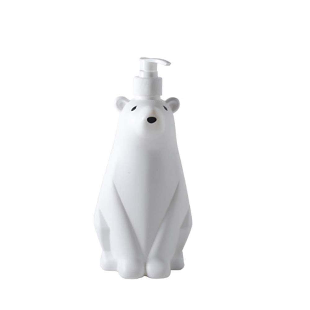 Gaolinci Cute Polar Bear Soap And Lotion Dispenser For Kitchen Or Bathroom,White