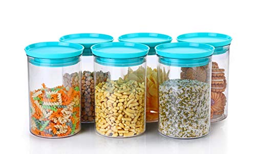 Youbee Air Tight Kitchen Storage Container For Rice | Dal | Atta, BpaFree, Flour | Cereals | Snacks | Stackable | Modular, Roun