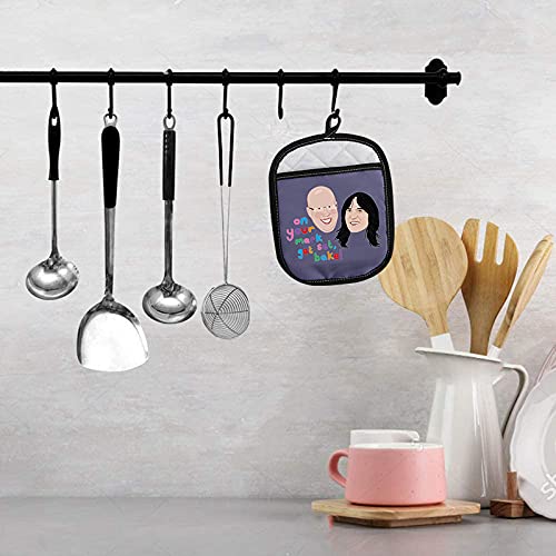Funny Baking Gift On You Mark Get Set Bake Oven Pads Pot Holder With Pocket (Get Set, Bake! Color)