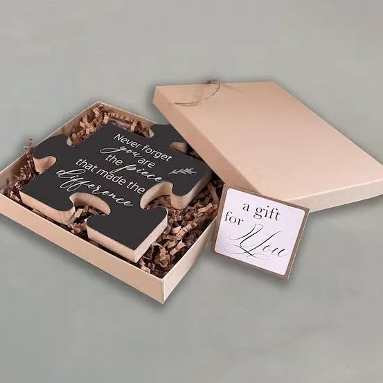 NSMVSS Puzzle Piece Thank You Gift, Thank You for Being Such an Iportant Piece of My Story, Gift for Mom, a Surprise Gift with a