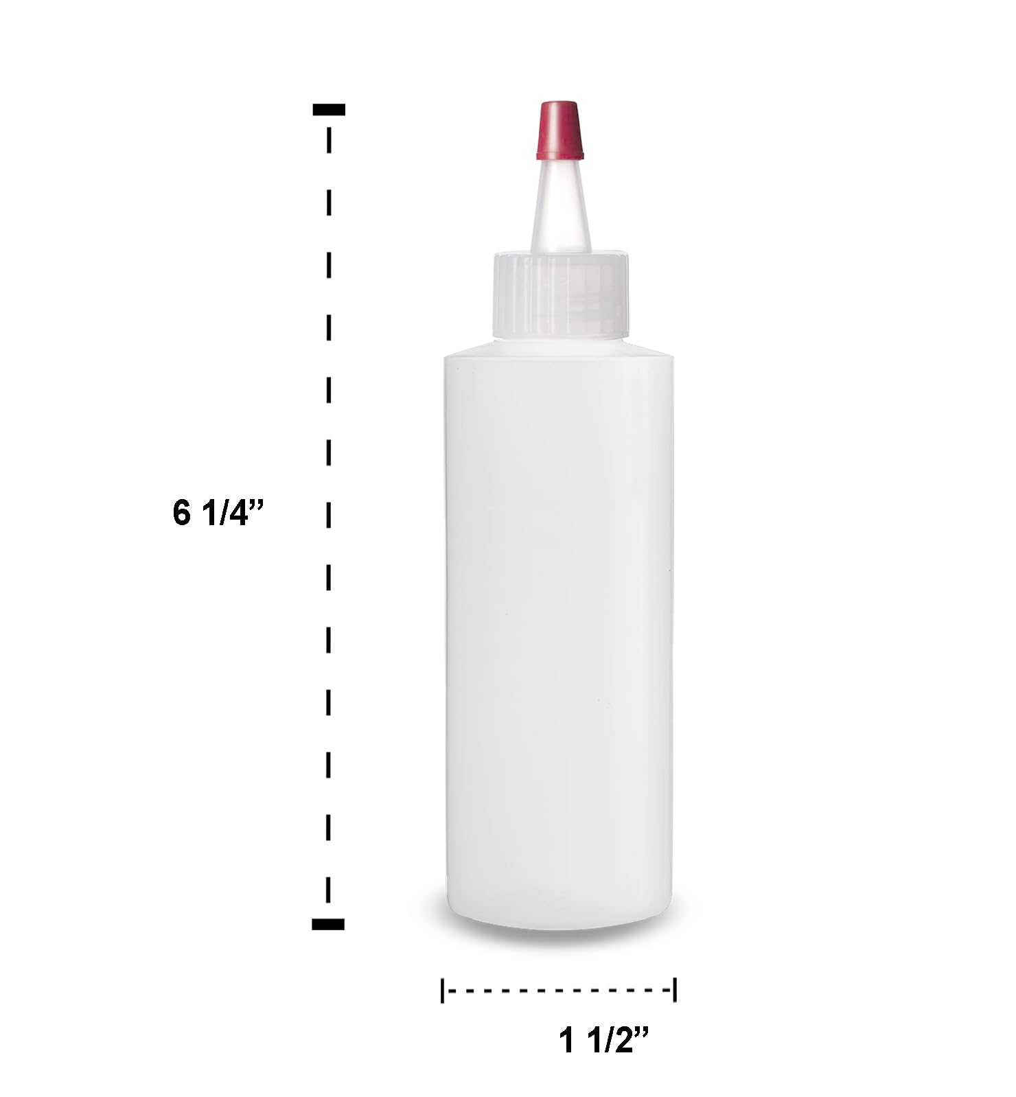 Ljdeals 4 Oz Plastic Squeeze Bottles With Yorker Caps, For Hair Color, Lotion, Condiments, Paints, Craft, Sauce And Morepack Of