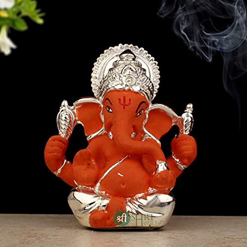 Profound Craft Resin Ganesha Idol Statue Figurine Decorative Ganesh Murti For Home Decoration And Gifts Handcrafted Ganesh Ji Mu