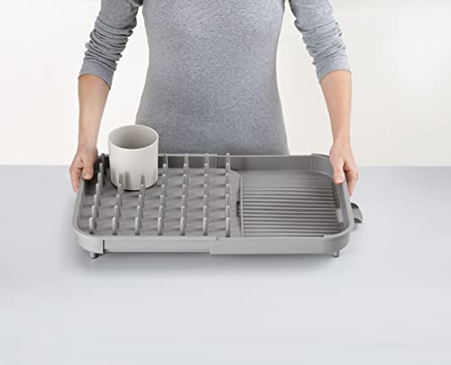 Joseph Joseph Duo Expandable Dish Drying Rack  Gray  2-Tier