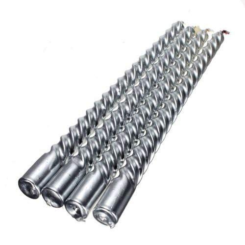 Kuber Selection 8 Pcs Designer Silver Spiral Pillar Candle 10 inch Long for Party,Daily use, Candle (Pack of 8 Pcs, Silver)