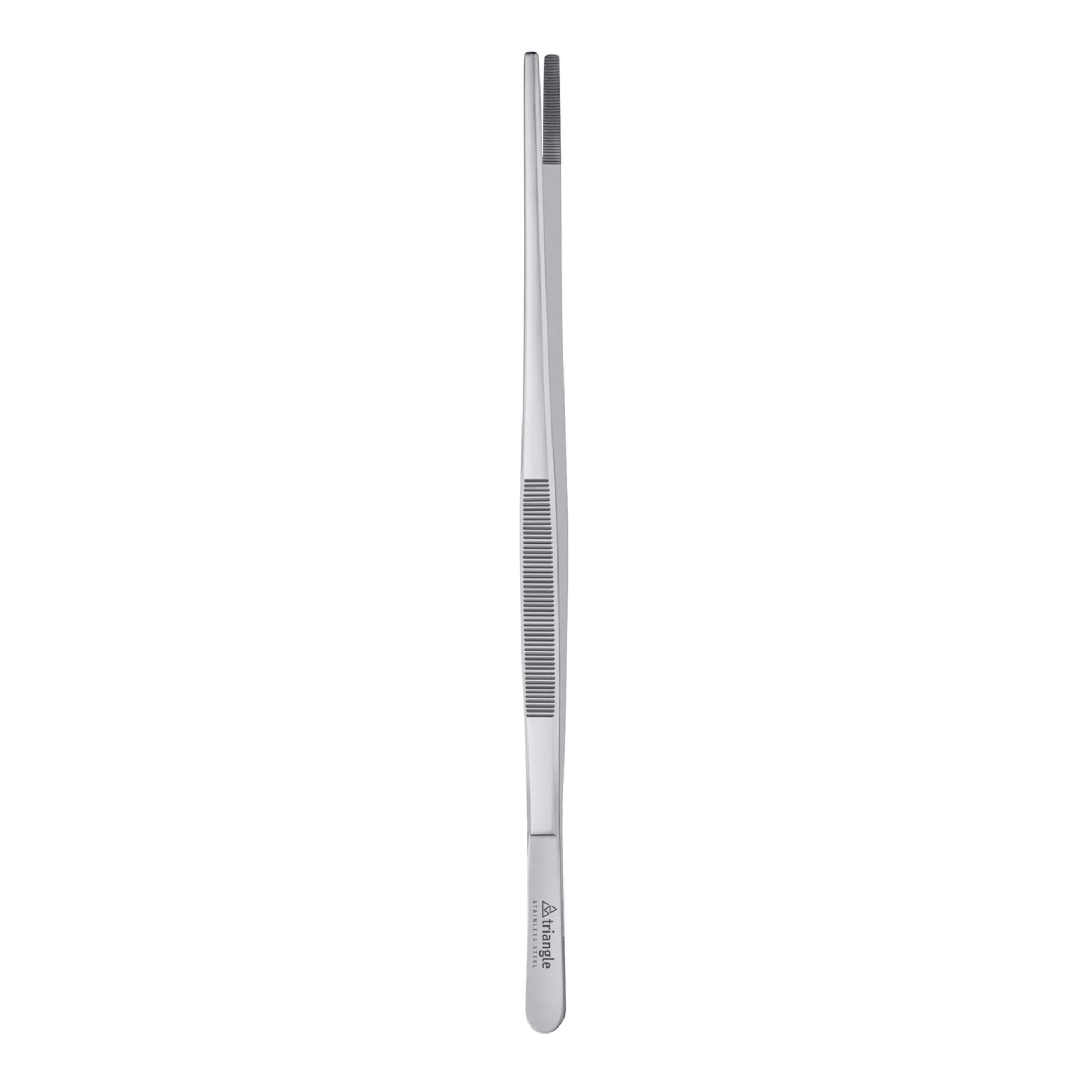 Triangle Barbecue Tweezers - 20 Cm - Stainless Steel Straight Culinary Tweezers For Precise Grilling, Plating & Serving - Dishwa