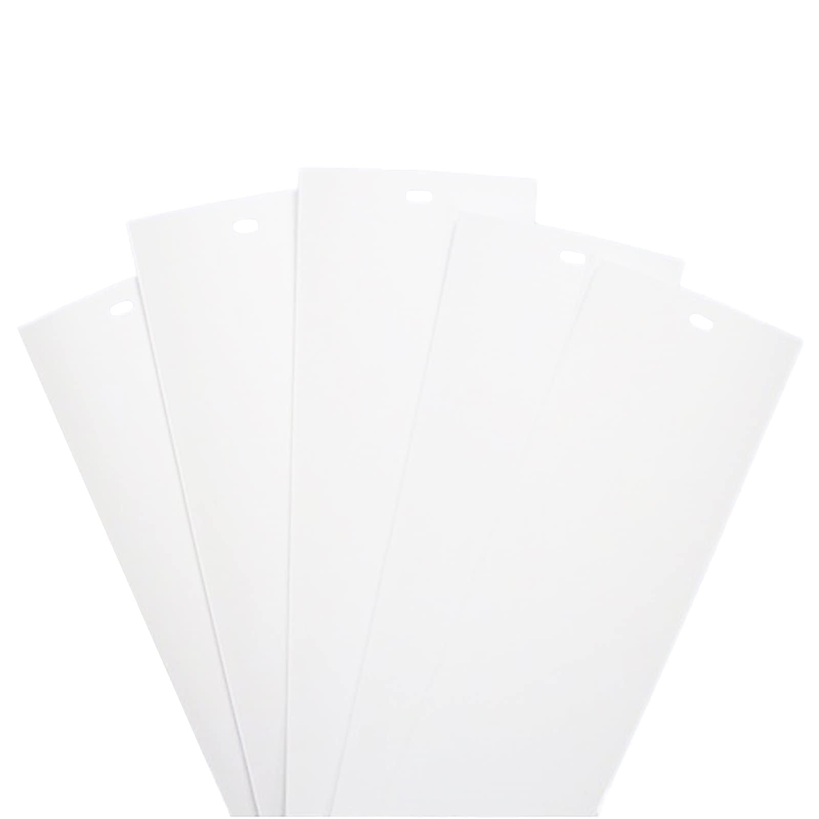 82.5 x 3.5 White PVC Vertical Blind Replacement Slats Vanes (5 Pack)