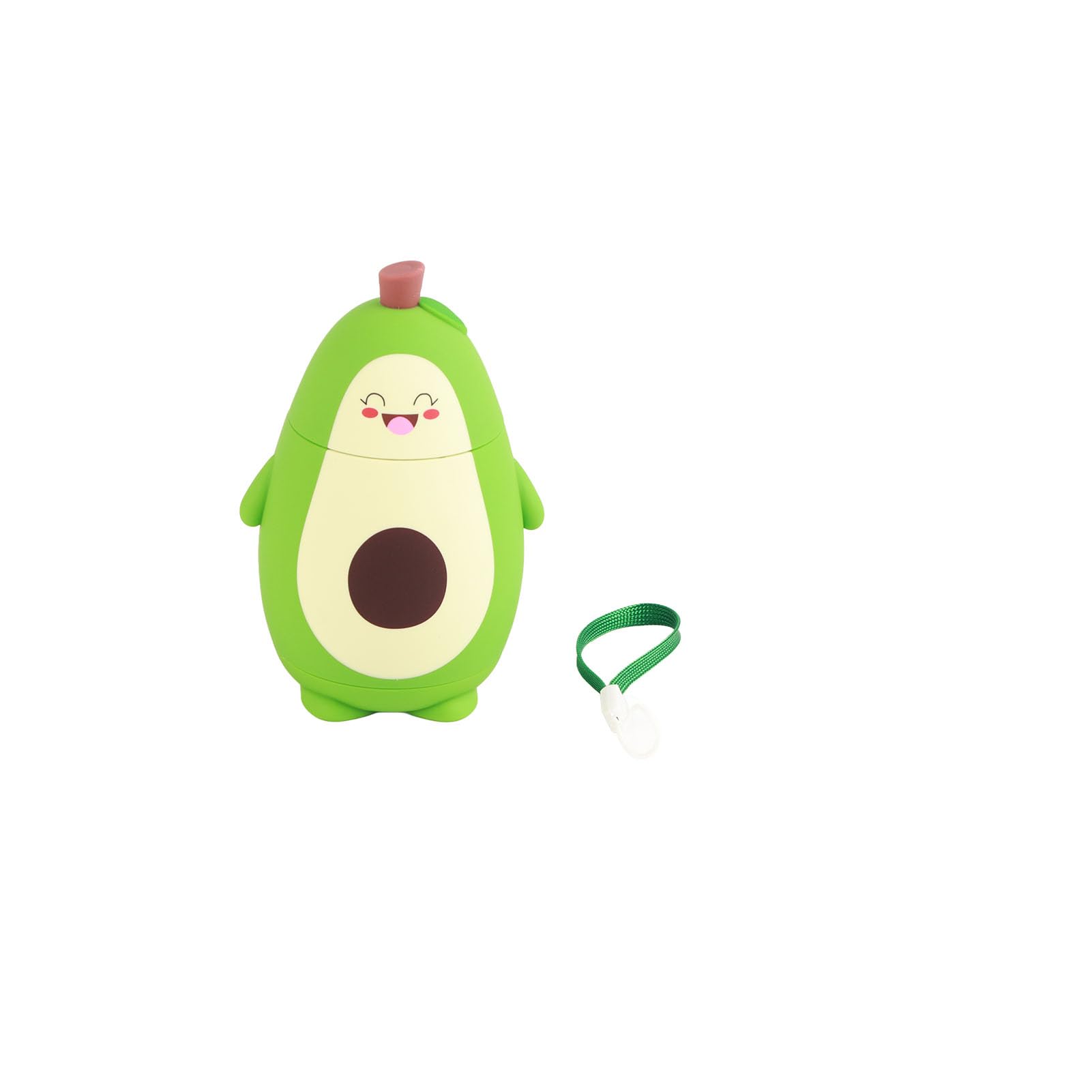 Avocado Water Bottle, Cartoon Glass Double Layer Cute Portable for Girls Kids Gifts Hydration Filtration Drinking Cup