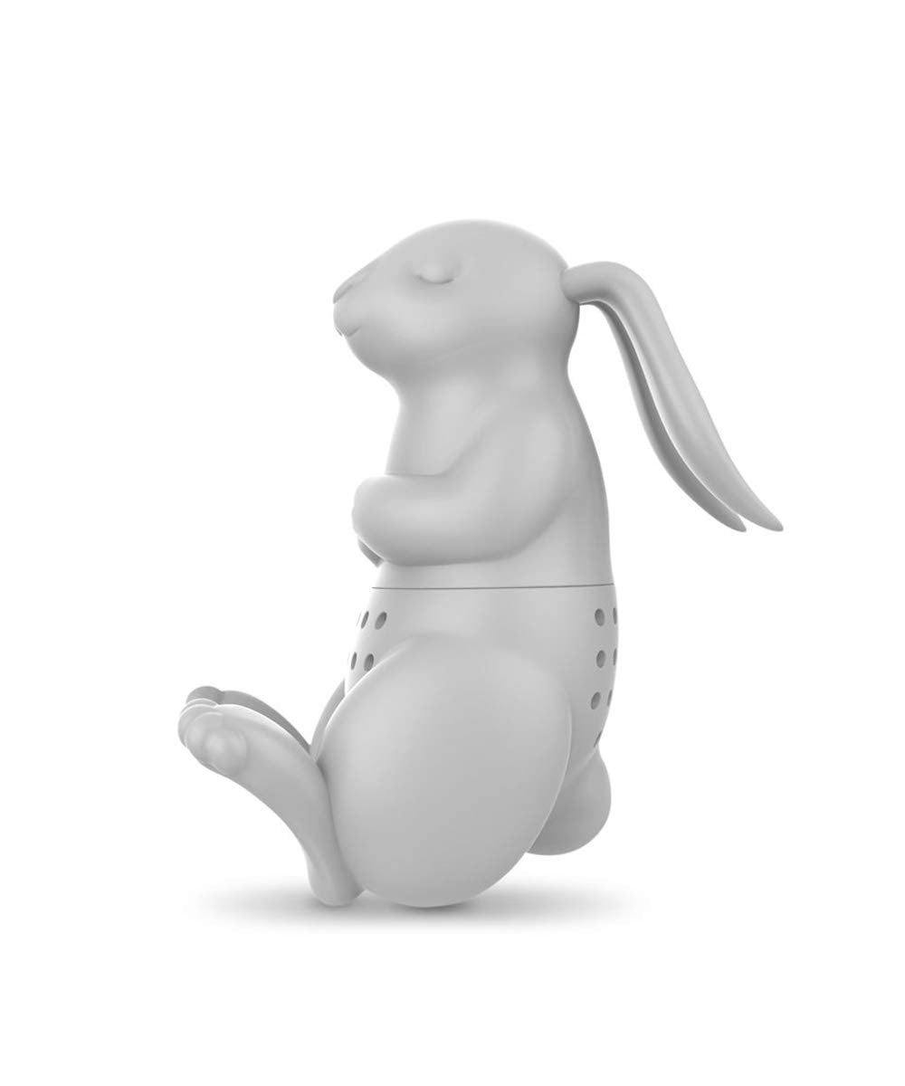 Genuine Fred Fred & Friends Fred 5216930 Brew Bunny Rabbit Silicone Tea Infuser, Gray