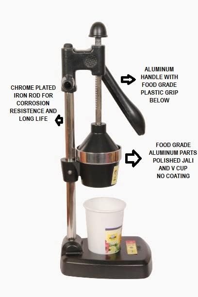BTC INDIA HPJ Aluminum Hand Press Juicer ,Made in India