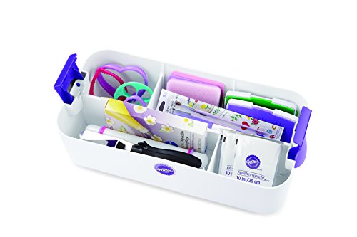 Wilton Decorator Preferred Cake Decorating Tool Caddy - White/Purple, Model 409-3077, Essential for Cake Decorating