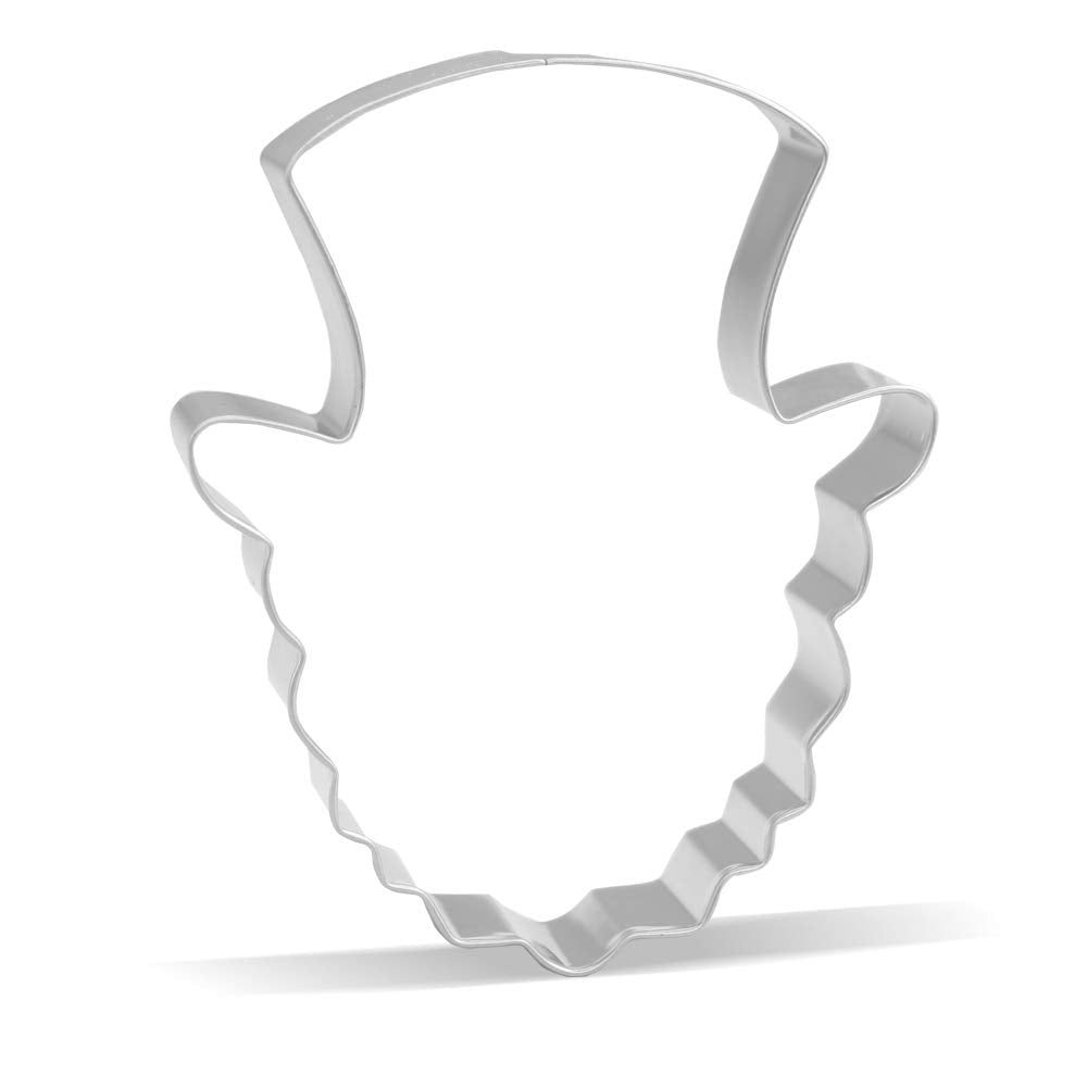 4 Inch Leprechaun Face Cookie Cutter - Stainless Steel