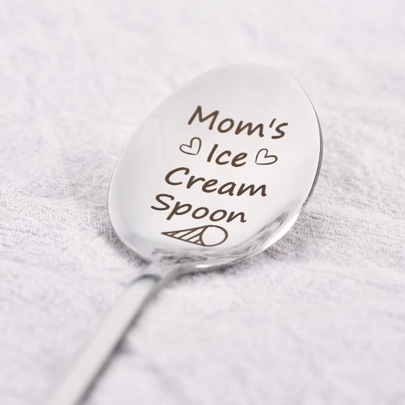 Gifts For Mom Ice Cream Spoon From Daughters Sons Mother Spoon Gift For Mom Mothers Day Birthday Gifts For Mama Spoons Engraved