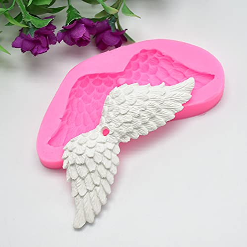 Cestony 2Pcs Angel Wings Silicone Molds Aromatherapy Plaster Cake Molds Decoration Tool Diy Handmade Soap Chocolate Fondant Mold