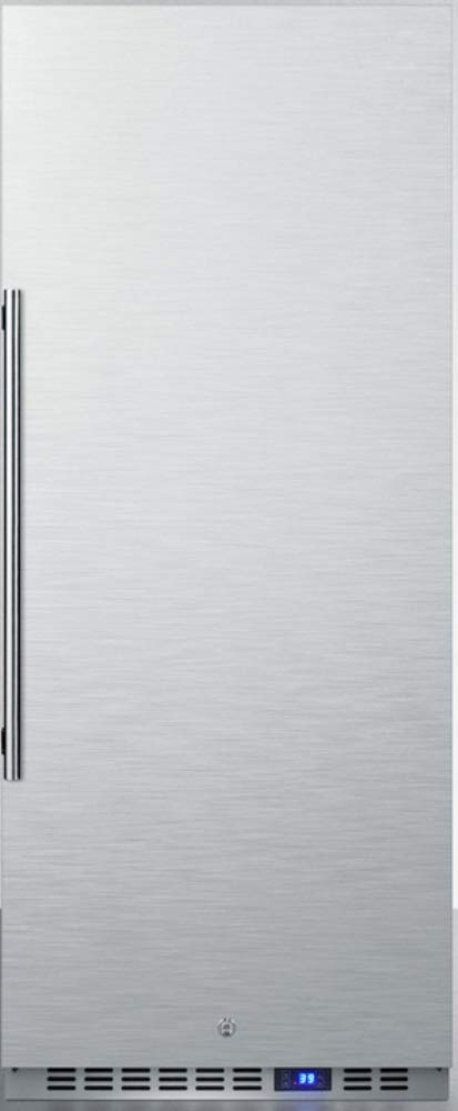 Summit Appliance Ffar121Ss7 24'' Wide All-Refrigerator; 10.1 Cu.Ft.; Digital Thermostat; Lock; Automatic Defrost And Hospital Gr