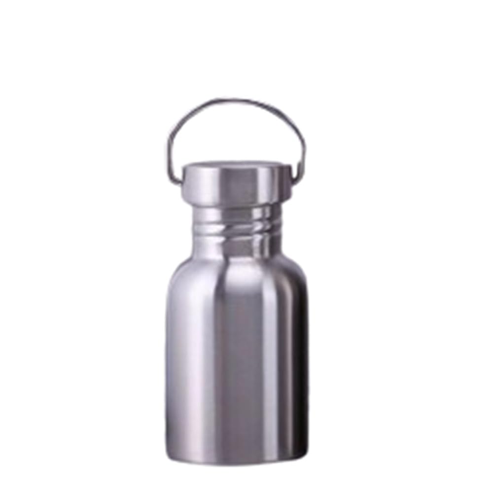 Stainless Steel Water Bottle,l Sports Water Bottles, Single Wall Metal Water Bottle Metal Water Bottle with Handle, for Hiking, 